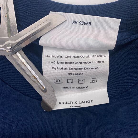 Rusty Wallace #2 Blue Thunder Turn On The Blue Chase Authentics XL Navy T-Shirt - Picture 6 of 8